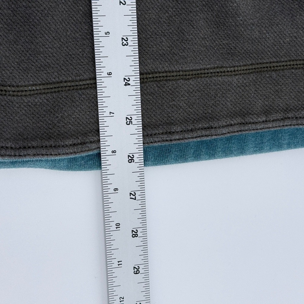 Tommy Bahama Sweatshirt Mens M Reversible Quarter Zip Pullover Gray Blue - Picture 7 of 9